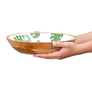 Tazón de madera para servir ensalada versátil y superventas, esmalte duradero para uso diario y reuniones especiales con juego de servidor de ensalada - Product Image 6