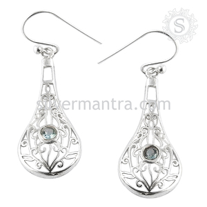 Premium Top Quality Natural Amethyst Gemstone 925 Sterling Silver Unique Design <b>Dangle</b> <b>Earrings</b> Handmade Jewelry Bulk Suppliers - Product Image 4