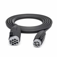 Câble de charge EV HUANLIANDA de type 2 à type 1, 7 kW, 32 A, 5 m, IEC 62196-2 SAE J1772, chargeur EV portable