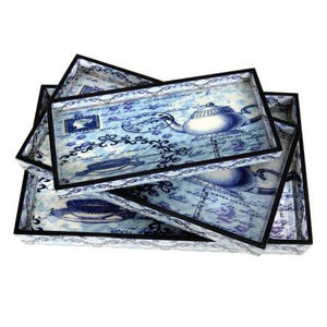 Bandeja de estilo de decoración de Oriente Medio árabe Eid Ramadan Gifts Mango Wood Serving Bandeja decorativa - Product Image 5