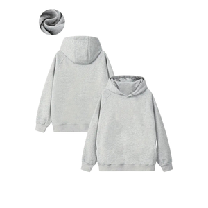 Sudadera con capucha suelta de manga larga con cuello para hombre levantado de bolsillo canguro y patrón de letras para aventuras al aire libre - Product Image 2