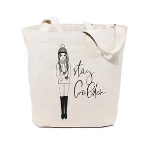 Stay Golden Women's Cotton Canvas Tote Bag - Product Image 1