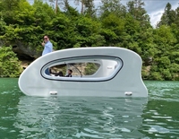 Yacht gonflable électrique de luxe pour 2 personnes Catamaran Bateau gonflable Bateau gonflable Maison Bateau