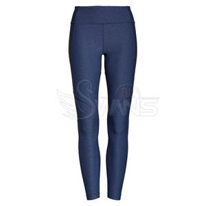 Leggings de fitness taille moyenne personnalisables les plus vendus pour les femmes décontractés et respirants fabriqués en usine avec logo - Product Image 1