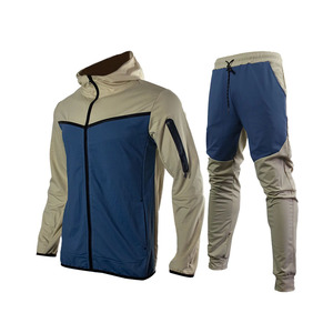 Combinaisons de survêtement évasées à logo imprimé personnalisé Ensemble pantalon de survêtement et sweat à capuche unisexe coupe ajustée pour homme - Product Image 2