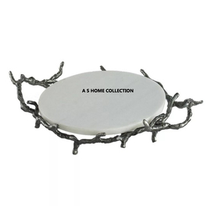 Most Selling Black Coated Metal Serving Trays Oval Shape for Home and Weddings <b>Tabletop</b> Food & Drinks Serving Trays - Product Image 4