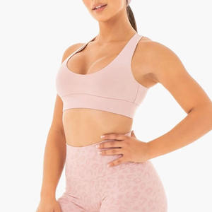 Soutien-gorge de sport personnalisé pour femmes sans couture grande taille hauts dos complet doux push-up sans fil dames soutien-gorge avant Logo Style Simple respirant - Product Image 3