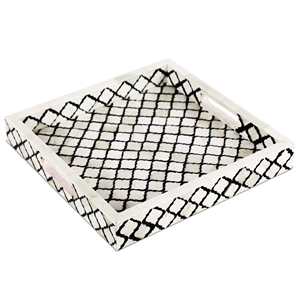 ALTA CALIDAD DISPONIBLE REGALOS RAMDAN BAKHOOR y BURNAR SET de INCLUSIONES DE HUESO y JUEGOS DE BANDEJAS ACRÍLICAS PARA SERVIR PARA LA DECORACIÓN DEL HOGAR - Product Image 5