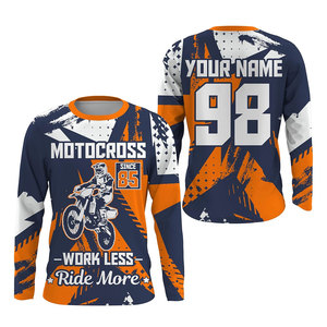 Camiseta de Motocross Sublimada Personalizada - Manga Larga, Secado Rápido, Transpirable, Ligera, para Equipos de Carreras de MTB y Motociclismo - Product Image 6