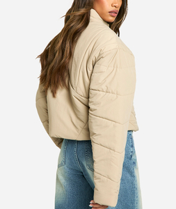High Quality Women Puffer Jacket Winter <b>Coat</b> Warm Knitted Breathable Eco-Friendly Hooded Thick Polyester/Cotton Casual - Product Image 2