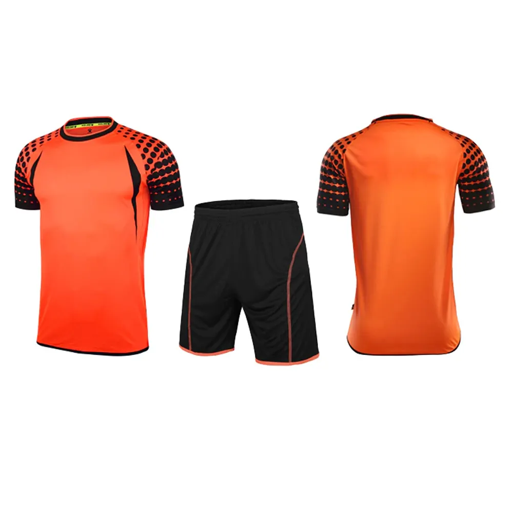 Goalkeeper Football Soccer Jerseys Uniforms Men Summer Football Training Jersey Short Sleeve Football Tracksuit