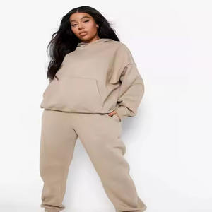 Fabriqué en usine OEM survêtements pour femmes personnalisés qualité supérieure à bas prix ensembles en coton polaire pour femmes - Product Image 2