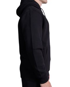 Sweat à capuche noir uni lourd personnalisé | Pull en molleton de coton de qualité supérieure avec poche kangourou OEM ODM personnalisé - Product Image 4
