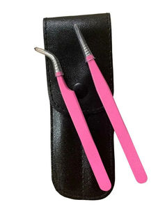 Custom Logo Nano Grip 45 Lash <b>Tweezers</b> Stainless Steel <b>Eyelash</b> <b>Tweezers</b> for <b>Eyelash</b> Extension Custom Logo - Product Image 4