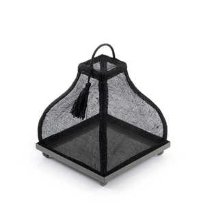 Plateau de service avec cadre en fer de qualité supérieure base en bois ensemble de deux avec poignée en métal de haute qualité pour un service élégant - Product Image 6