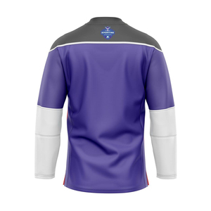 Camisetas de Hockey sobre Hielo Personalizadas con Nombre y Número del Equipo, Impresión por Sublimación, 100% Poliéster, Transpirables, Ecológicas, de Alta Calidad, OEM - Product Image 4