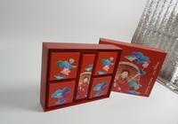 Carpeta de Papel Kraft Biodegradable y Reciclable de Lujo con Logotipo Personalizado en Lámina Dorada, Embalaje de Regalo para Pasteles de Luna, Galletas y Manualidades