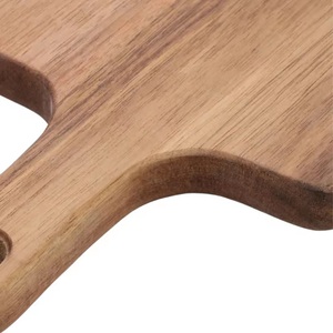 Tabla de cortar de madera de acacia pequeña OEM con asa para servir Pizza, queso, fruta, utensilios de cocina calientes, bloques de cortar de alta demanda - Product Image 3