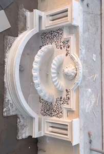 Fuente de pared de cara de león de mármol de lujo elegante para interiores o exteriores, Relieves de piedra en relieve para pared elegante, propósito decorativo - Product Image 6