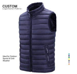 Gilet matelassé classique pour hommes style extérieur Gilet bouffant sans manches à la mode pour hommes - Product Image 2