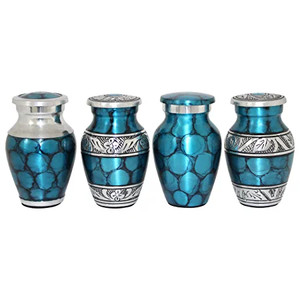 Urna de cremación grabada de Latón para Decoración del hogar, urna de cenizas humanos, tamaño pequeño, venta al por mayor - Product Image 1