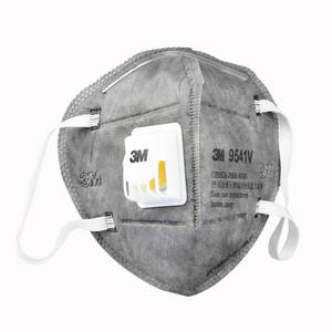 Masque respiratoire jetable 3M 9541V, filtration certifiée KN95 (95%), tissu non tissé, valve respiratoire, protection 5 couches contre les poussières et les brumes - Product Image 3