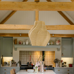 โคมไฟแขวนหวายธรรมชาติสำหรับตกแต่งบ้านทำด้วยมือในเวียดนาม - Product Image 2