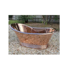 Baignoire moderne en cuivre antique pour ajouter une chaleur rustique luxueuse aux salles de bains de style ferme - Product Image 5