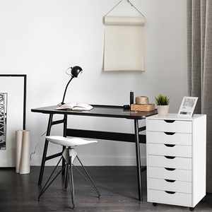 خزانة خشبية للمكتب ، مكتب كمبيوتر للاستخدام المنزلي أو الفندقي ، متعددة الاستخدامات لغرفة النوم ، طاولة تزيين الملابس مع نمط لوحة - Product Image 2