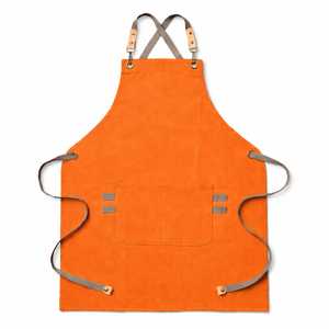 Delantal de Lona Rosa Clásico Ecológico 100% Algodón con Cintura Ajustable y Bolsillo Frontal para Cocinar - Product Image 3