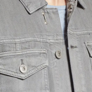 Custom Made Men's Light <b>Weight</b> <b>Stand</b> Collar Jeans Jacket High Street Style High Quality for Winter Adult Sizes - Product Image 3