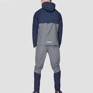 Custom Men's Breathable WINDBREAKER Tracksuit Set <b>Jacket</b> and Jogger Pants Two-Piece OEM Sportswear - Product Image 2