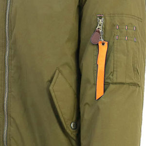 Chaqueta Safari de Talla Personalizada, Cuello Alto, Cierre de Cremallera, Impermeable, Informal, Tejido de Punto Otoñal para Hombre, Servicio OEM - Product Image 3