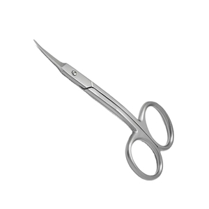 Tijeras para cutículas de doble borde curvo de acero alemán de 9,5 CM personalizadas, con acabado Dall Tijeras para uñas, hoja recta afilada para uso en belleza - Product Image 1