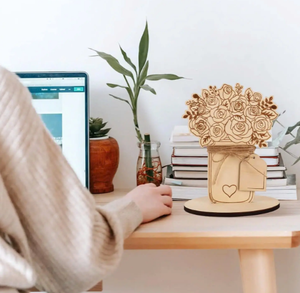 Elegante Marco de flores de madera hecho a mano, ideal para regalos reflexivos, decoración del hogar y elegantes detalles de la habitación VIET FARGIMEX - Product Image 3