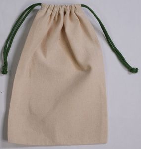 ถุงของขวัญผ้าฝ้ายริบสีขาวพิมพ์โลโก้แบบกำหนดเองเป็นมิตรกับสิ่งแวดล้อมสำหรับขายส่ง  ซองผ้าลินินใส่เครื่องประดับสำหรับบรรจุภัณฑ์ต่างหู - Product Image 1