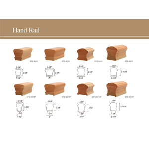 High Quality Traditional Wood <b>Wall</b>-<b>Mounted</b> Stair Handrail 6010 Paintable for Balcony Apartment Villa Use-Water & Rust Resistant - Product Image 3
