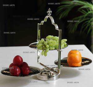 Four <b>Tier</b> Stainless Steel Dessert <b>Cake</b> Stand Round Shape Customized Size Sweets <b>Cake</b> Stand At Lowest Price - Product Image 3