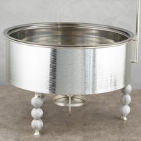 Plat de service de luxe arabe moderne le plus vendu en acier inoxydable, taille/forme/couleur personnalisables, capacité 6L, compatible lave-vaisselle