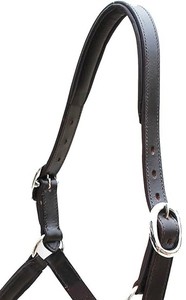 Brown Designer Six Fancy Rembourré Halter-Laiton Nickel Quincaillerie Réglable Cheval Halter Fabriqué en Inde Avec 100% Cuir Véritable - Product Image 3