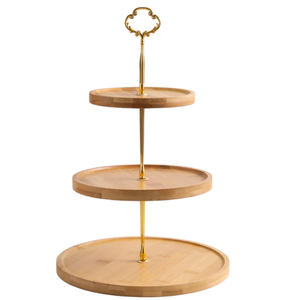 ไม้ไผ่ไม้ไผ่สำหรับวางเค้กโต๊ะวางเค้กสำหรับจัดเค้กปาร์ตี้งานแต่งงาน - Product Image 4