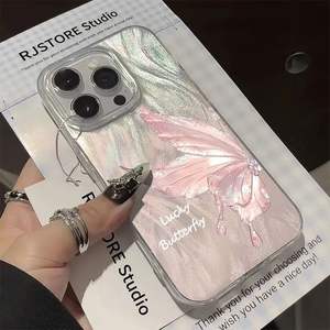 Custodia per telefono impermeabile <span class=keywords><strong>con</strong></span> altoparlante <span class=keywords><strong>con</strong></span> specchio <span class=keywords><strong>con</strong></span> Design personalizzato custodia per telefono da ragazza custodia per smartphone <span class=keywords><strong>iphone</strong></span> 17 Pro Max Chrome cuori - Product Image 5