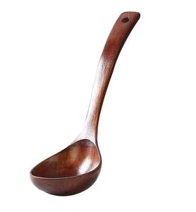 เครื่องใช้ในครัวที่ทำจากไม้สักธรรมชาติช้อนเครื่องครัวสำหรับทำอาหารและทำอาหาร - Product Image 2