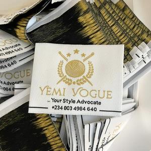 ป้ายผ้าทอมือติดเสื้อพร้อมโลโก้ขนาด2x5ซม. พับได้ตรงกลางพับได้สำหรับ100 - Product Image 2