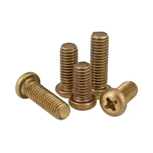 Brass Button Head Screw Cross Recessed Pan Head Machine Screws