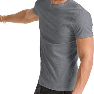 T-shirt pour homme de qualité supérieure, polyester/coton, logo personnalisé, séchage rapide, service OEM, t-shirt pour homme respirant personnalisé - Product Image 5