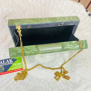 Bolso de mano de resina hecho a mano de lujo para mujer accesorio de noche elegante de Falak World Export - Product Image 1