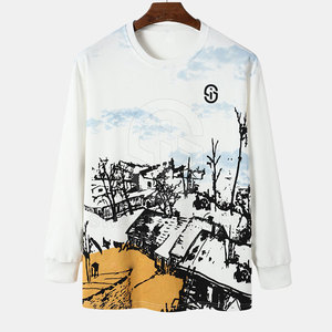Sweat-shirt à manches longues pour hommes, pull-over à col rond de haute qualité pour hommes, en stock, vente en gros sur mesure - Product Image 1