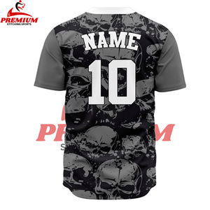 Nueva camiseta de béisbol popular, jersey con botones, diseñador personalizado, malla de poliéster impresa, uniforme de Jersey de béisbol y softbol de secado rápido - Product Image 2