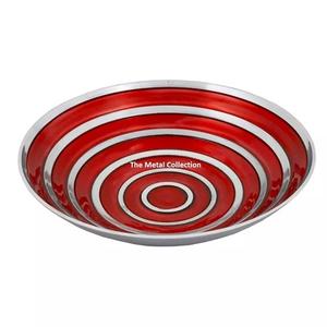 Cuenco de servicio de aluminio con acabado esmaltado para Hotel y restaurante, vajilla redonda de Metal para el hogar - Product Image 3